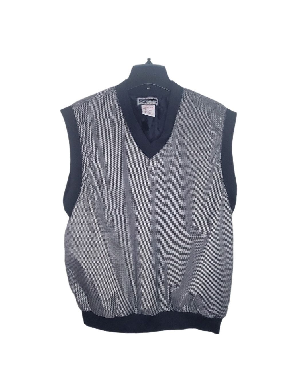 INNER HARBOR GOLF Performance Vest Men's M Black & White V-neck EUC Sportswear